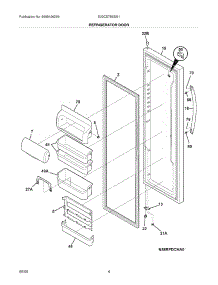 05 - Refrigerator Door parts for Electrolux Refrigerator E23CS78ESS1 from AppliancePartsPros.com