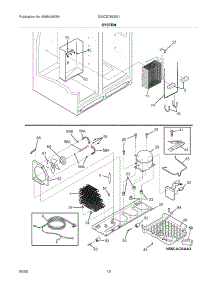 13 - System parts for Electrolux Refrigerator E23CS78ESS1 from AppliancePartsPros.com