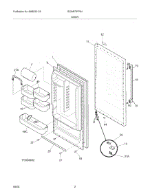 03 - Door parts for Electrolux Refrigerator E32AR75FPS4 from AppliancePartsPros.com