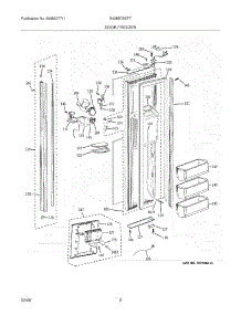 03 - Door-Freezer parts for Electrolux Refrigerator E42BS75ETT from AppliancePartsPros.com