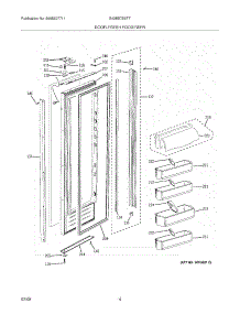 05 - Door-Fresh Food / Refr parts for Electrolux Refrigerator E42BS75ETT from AppliancePartsPros.com