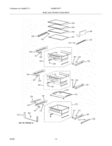 15 - Shevles-Fresh Food / Refr parts for Electrolux Refrigerator E42BS75ETT from AppliancePartsPros.com