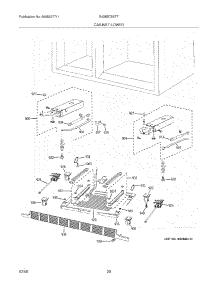 21 - Cabinet Lower parts for Electrolux Refrigerator E42BS75ETT from AppliancePartsPros.com