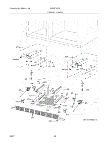 21 - Cabinet Lower parts for Electrolux Refrigerator E42BS75EPS from AppliancePartsPros.com