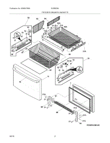 03 - Freezer Drawer - Basket parts for Electrolux Refrigerator EI23BC56IB3 from AppliancePartsPros.com