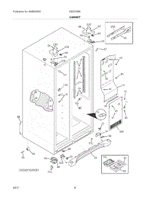 07 - Cabinet parts for Electrolux Refrigerator EI23CS35KW0 from AppliancePartsPros.com