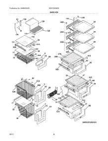 09 - Shelves parts for Electrolux Refrigerator EI23CS65KS0 from AppliancePartsPros.com