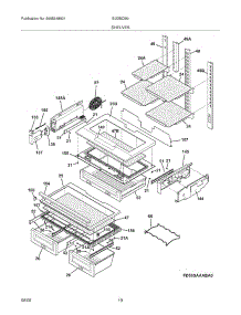 09 - Shelves parts for Electrolux Refrigerator EI23BC56IW0 from AppliancePartsPros.com