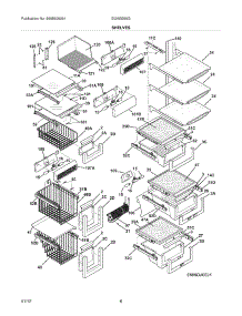 09 - Shelves parts for Electrolux Refrigerator EI26SS55GB2 from AppliancePartsPros.com