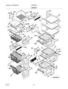09 - Shelves parts for Electrolux Refrigerator EI26SS55GB0 from AppliancePartsPros.com