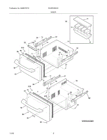 03 - Door parts for Electrolux Refrigerator EI24RD65HS1 from AppliancePartsPros.com