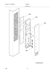 13 - Controls parts for Electrolux Refrigerator EI23BC51IS0 from AppliancePartsPros.com
