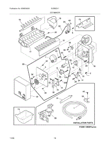 15 - Icemaker parts for Electrolux Refrigerator EI23BC51IS0 from AppliancePartsPros.com
