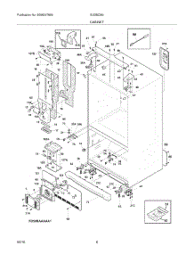 07 - Cabinet parts for Electrolux Refrigerator EI23BC56IS3 from AppliancePartsPros.com