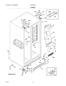 07 - Cabinet parts for Electrolux Refrigerator EI23CS55GB4 from AppliancePartsPros.com
