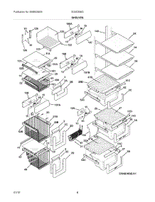 09 - Shelves parts for Electrolux Refrigerator EI23CS55GW4 from AppliancePartsPros.com