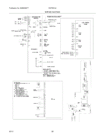 22 - Wiring Diagram Pg 1 parts for Electrolux Refrigerator EI27BS16JW1 from AppliancePartsPros.com