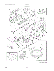 15 - Ice Maker parts for Electrolux Refrigerator EI28BS36IS0 from AppliancePartsPros.com