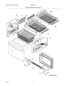 03 - Freezer Drawer - Basket parts for Electrolux Refrigerator EW23BC71IB6 from AppliancePartsPros.com