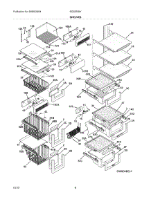 09 - Shelves parts for Electrolux Refrigerator EI23SS55HS1 from AppliancePartsPros.com