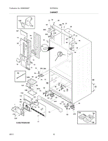 07 - Cabinet parts for Electrolux Refrigerator EI27BS26JB4 from AppliancePartsPros.com
