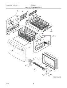 03 - Freezer Drawer - Basket parts for Electrolux Refrigerator EI28BS36IW1 from AppliancePartsPros.com