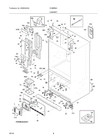 07 - Cabinet parts for Electrolux Refrigerator EI28BS56IS5 from AppliancePartsPros.com
