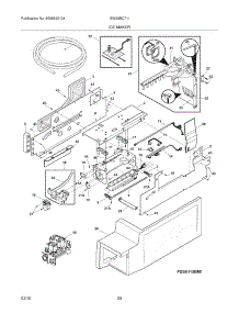 17 - Ice Maker parts for Electrolux Refrigerator EW23BC71IW2 from AppliancePartsPros.com