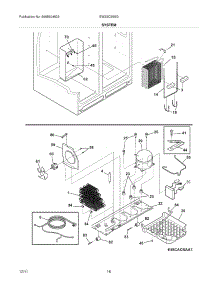 13 - System parts for Electrolux Refrigerator EW23CS65GW4 from AppliancePartsPros.com