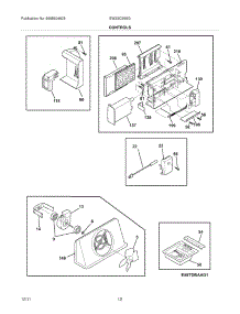 11 - Controls parts for Electrolux Refrigerator EW23CS65GB2 from AppliancePartsPros.com