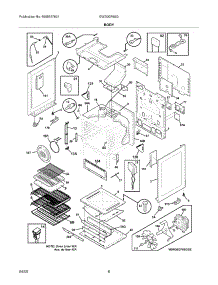 07 - Body parts for Electrolux Range EW30GF65GBC from AppliancePartsPros.com