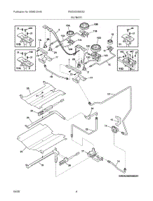 05 - Burner parts for Electrolux Range EW30GS65GS2 from AppliancePartsPros.com