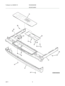 03 - Backguard parts for Electrolux Range EW30GS65GSB from AppliancePartsPros.com