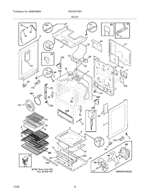 07 - Body parts for Electrolux Range EW30GF65GBE from AppliancePartsPros.com