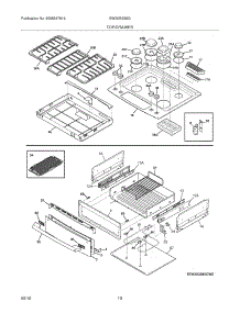 09 - Top / Drawer parts for Electrolux Range EW30GS65GB7 from AppliancePartsPros.com