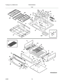 09 - Top / Drawer parts for Electrolux Range EW30GS65GS2 from AppliancePartsPros.com