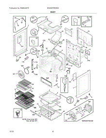 07 - Body parts for Electrolux Range EW30GF65GSG from AppliancePartsPros.com