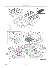 09 - Top / Drawer parts for Electrolux Range EW30GF65GSG from AppliancePartsPros.com