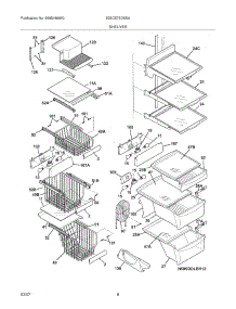 09 - Shelves parts for Electrolux Refrigerator E23CS75DSSA from AppliancePartsPros.com
