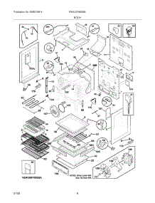 07 - Body parts for Electrolux Range EW3LDF65GSB from AppliancePartsPros.com