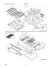 09 - Top / Drawer parts for Electrolux Range EW30GS65GB5 from AppliancePartsPros.com