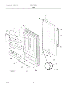 03 - Door parts for Electrolux Refrigerator E32AR75DCS0 from AppliancePartsPros.com