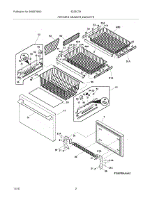 03 - Freezer Drawer, Baskets parts for Electrolux Refrigerator E23BC78IPS6 from AppliancePartsPros.com