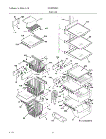09 - Shelves parts for Electrolux Refrigerator E23CS78ESS0 from AppliancePartsPros.com