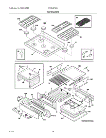 09 - Top / Drawer parts for Electrolux Range EW3LGF65GWB from AppliancePartsPros.com