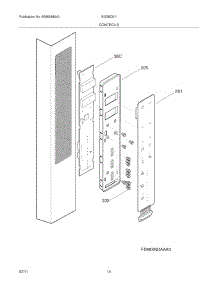 13 - Controls parts for Electrolux Refrigerator EI23BC51IS4 from AppliancePartsPros.com