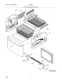 03 - Freezer Drawer,Baskets parts for Electrolux Refrigerator EI28BS56IW0 from AppliancePartsPros.com