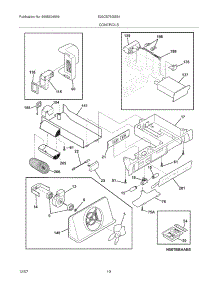 11 - Controls parts for Electrolux Refrigerator E23CS78GSS4 from AppliancePartsPros.com