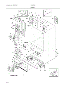 07 - Cabinet parts for Electrolux Refrigerator EI28BS56IS2 from AppliancePartsPros.com