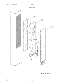 13 - Controls & Ice Dispenser parts for Electrolux Refrigerator EI23BC36IS4 from AppliancePartsPros.com